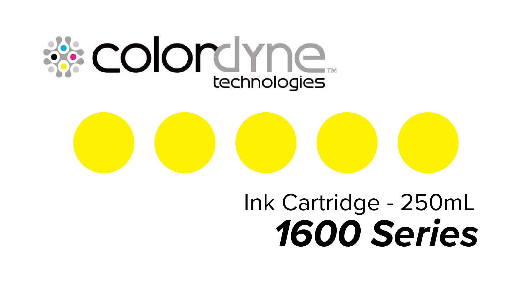 Colordyne 1600 series inks - Yellow