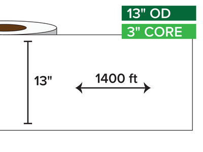Value line continuous inkjet label media from Afinia Label